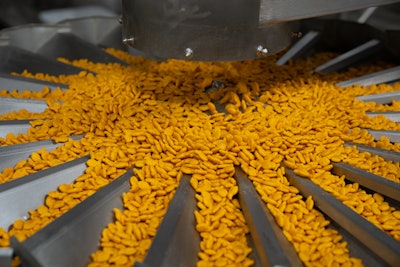 The new line adds an extra 50% of production capability to the facility, which means it can produce more than 5 million Goldfish per hour.