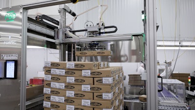 A total of five palletizers were added at the Lansing facility. Land O'Frost saw greater savings after adding more machines.