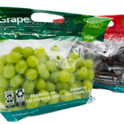 The bags will be used across up to 15 premium grape varieties, including those under the Sun Grape, Dole, Ocean Spray, and private-label lines.