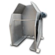 A Coastal Manufacturing mechanical floor load bin dumper