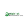 High Tek Professional Packaging Services green logo with circular graphic