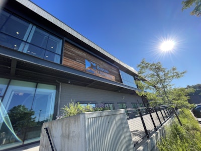 As part of OpX Leadership Network's summer meeting, we went to Boston Dynamics. I was either feeling artistic or I was falling over when I took this photo.