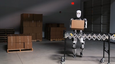 Humanoid robots can perform repetitive tasks like moving case-like containers, but adoption in CPG manufacturing will require more certainty around aspects like safety and ROI.