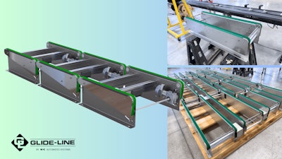 Glide Line Zero Contact Zoned Conveyor With Gripper Belt For Heavy Duty Applications