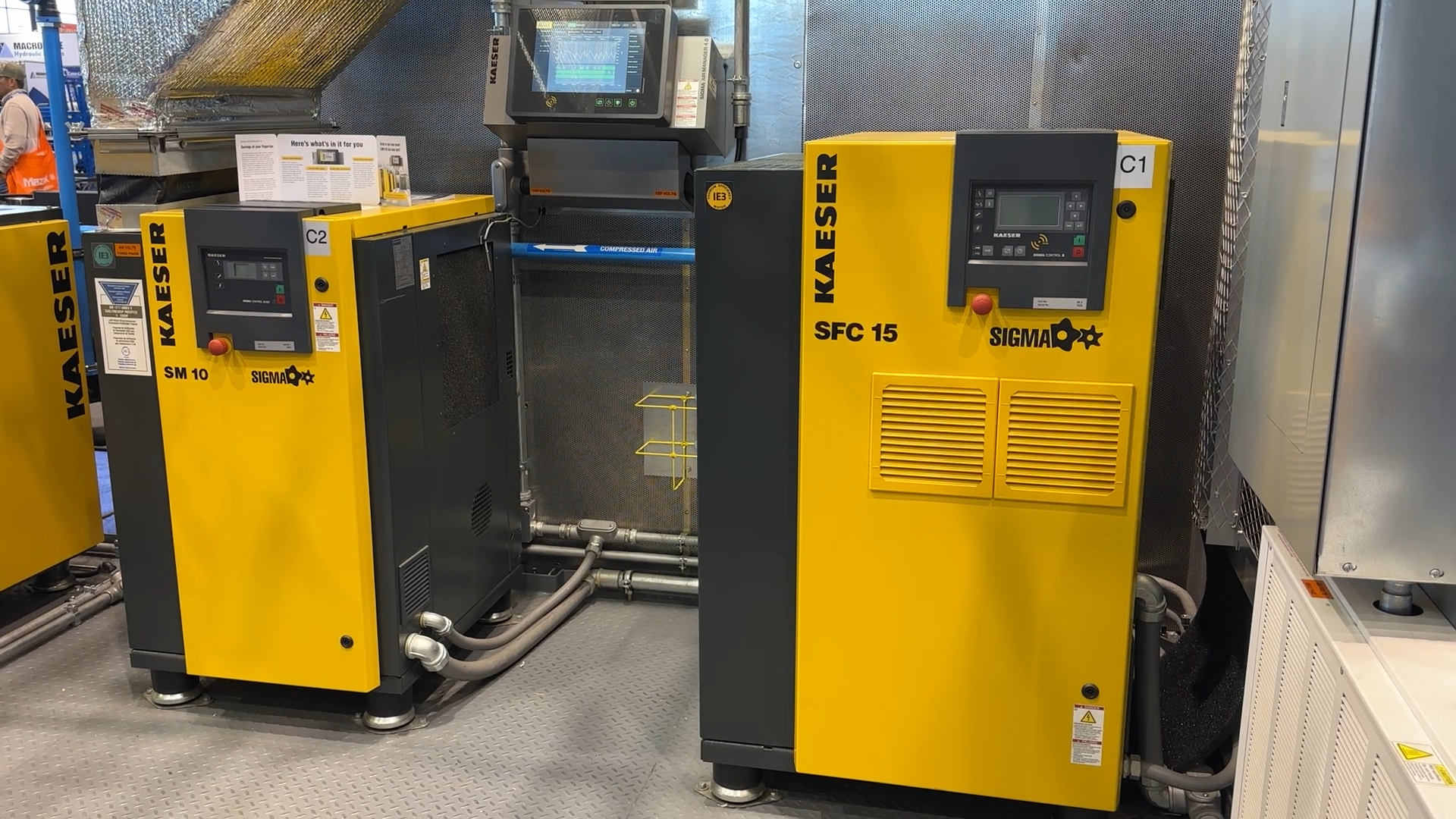 Kaeser offers air compressors ranging from three to 700 horsepower.