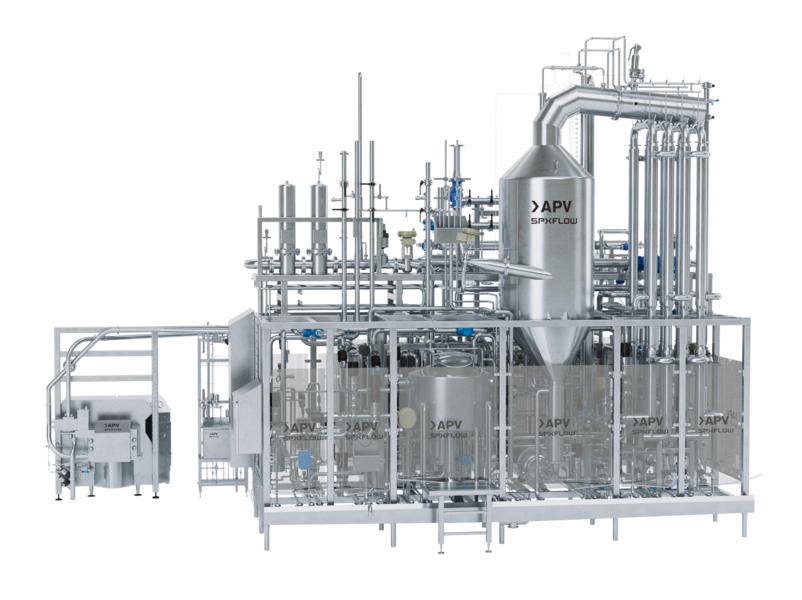 Shown is the UHT system being used in the project.