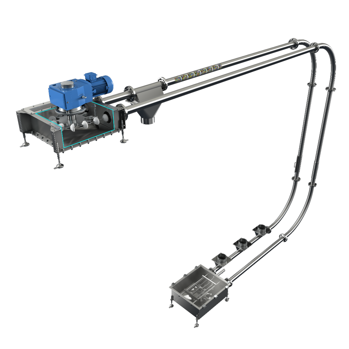 Hapman's CablePro Tubular Drag Conveyor