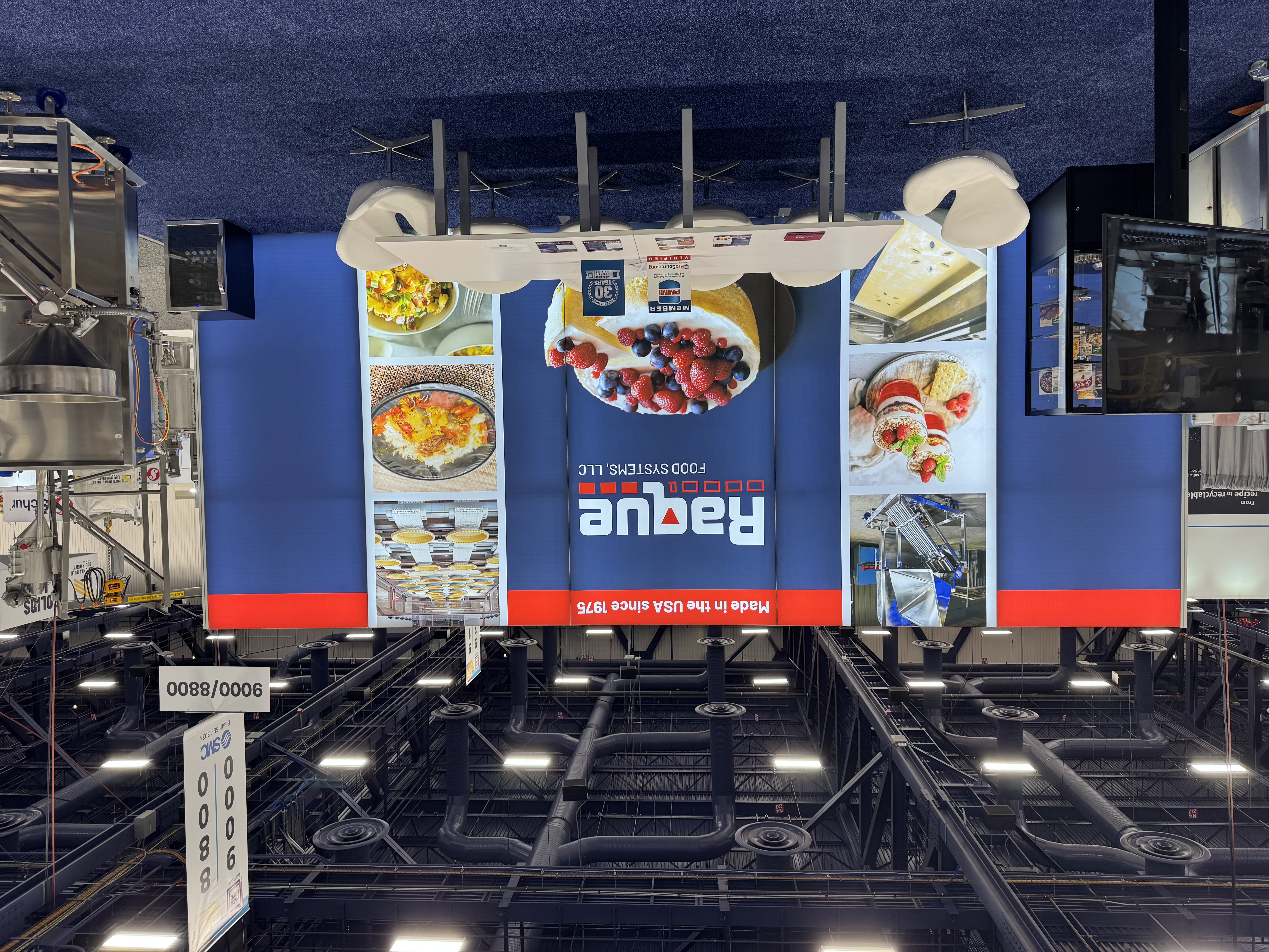 Raque Food Systems's PACK EXPO 2025 booth.