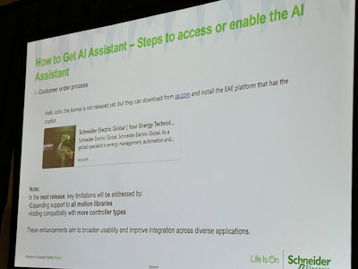 Schneider Electric AI Assistant implementation