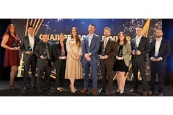 The 2025 On the Rise Award Winners and Krista DeBrosse, Director, Trade Show Operations, PMMI