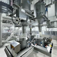 The above image shows the bulk material handling (BMH) section of the Mock 2 Production System.