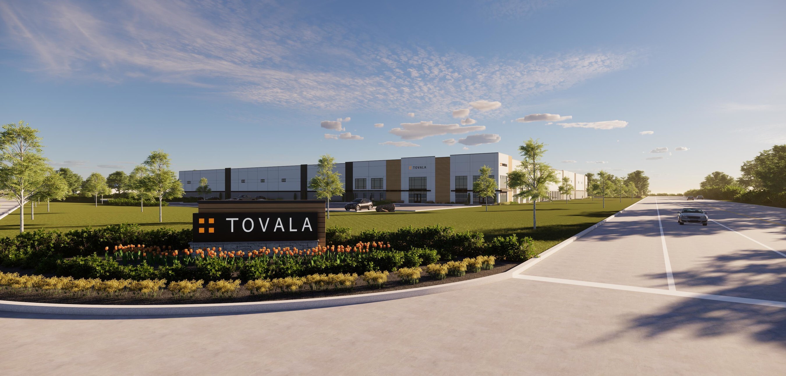 Rendering of Brennan Investment Group&rsquo;s planned 140,340-square-foot build-to-suit food processing facility for Tovala in Winfield, Ill.