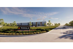 Rendering of Brennan Investment Group’s planned 140,340-square-foot build-to-suit food processing facility for Tovala in Winfield, Ill.