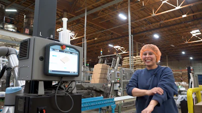 With cobot palletizing handling repetitive stacking tasks, employees at the coffee co-packing facility have moved into more skilled roles while enjoying safer, less physically demanding work.