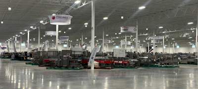Frain's new showroom houses over 2,000 equipment solutions for packaging and processing.