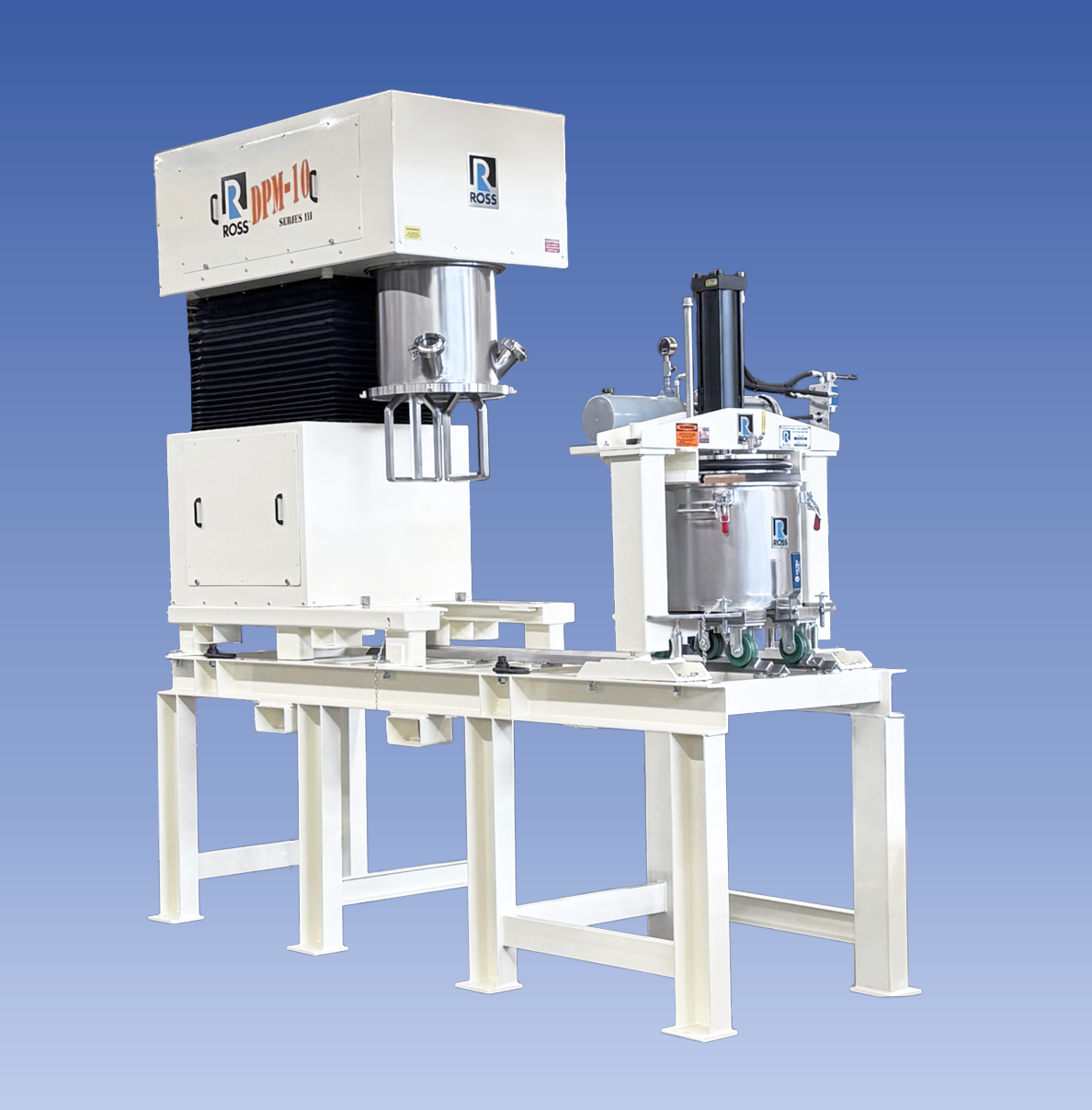 ROSS DPM-10 compact & powerful Double Planetary Mixer for laboratory and pilot-scale operations.