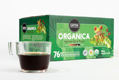 The shipper box represents Zavida Coffee Roasters' first entry into Keurig-compatible pods at Costco.