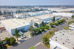 Aerial view of Juanita’s Foods’ newly acquired 120,000-sq-ft manufacturing facility in Santa Fe Springs, Calif.