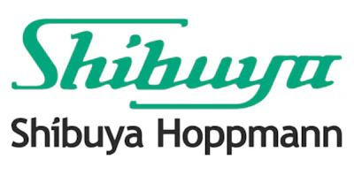 Shibuya Hoppmann logo with teal script wordmark and black sans-serif text