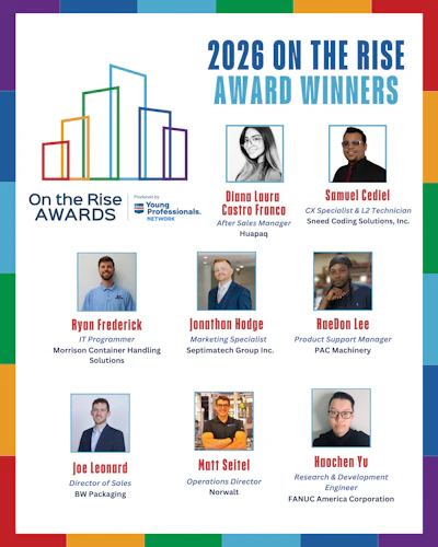 2026 On the Rise Award Winners featuring nine young professionals recognized by Young Professionals Network