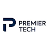Premier Tech logo featuring abstract navy P symbol and company name in sans-serif typeface