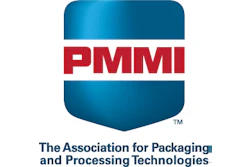 PMMI The Association for Packaging and Processing Technologies logo with teal shield and red text