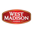 West Madison Foods red and gold oval badge logo with white text